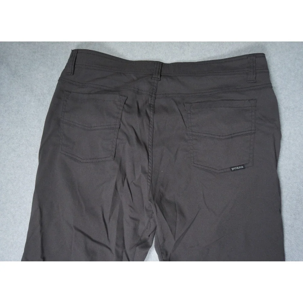 Prana Pants Mens 36x30 Gray Chino Slim Fit Stretch Casual Hiking Outdoors Adult